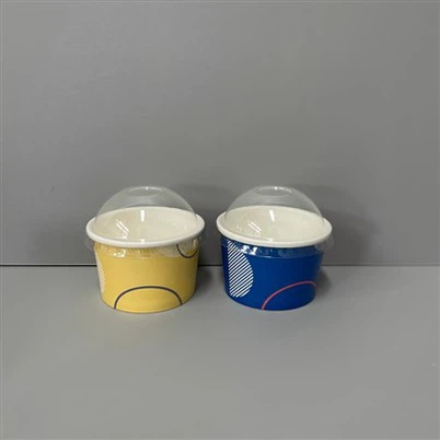 4oz utskriftsglasskålar med lock